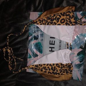 🔥3/$15!!! Shein Leopard Bikini Top